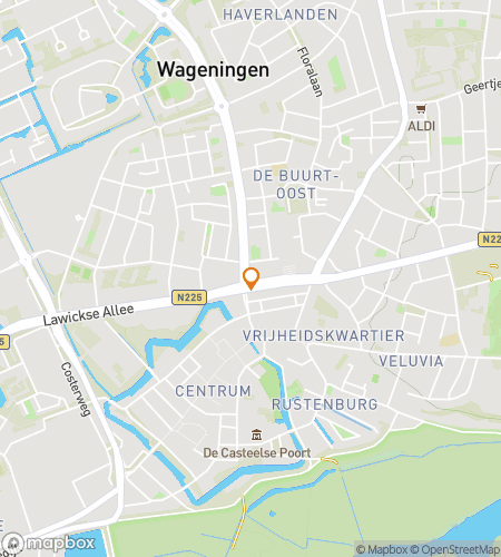 Map of scavenger hunt walking tour for Rivers & Roots: The Wageningen Hunt