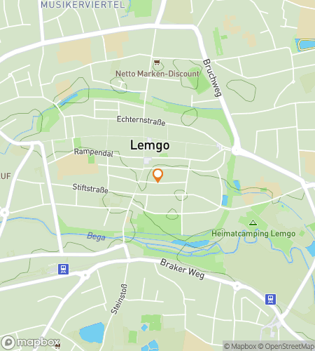 Map of scavenger hunt walking tour for Timber & Tales: The Lemgo Hunt