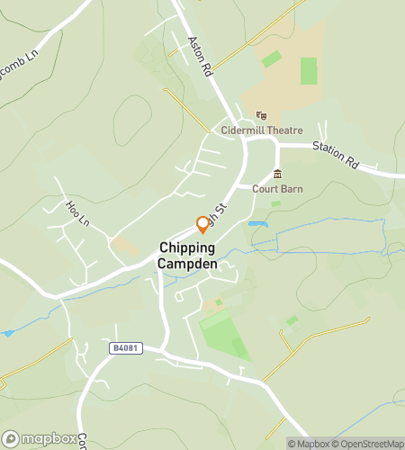 Map of scavenger hunt walking tour for  Chipping Campden scavenger hunt