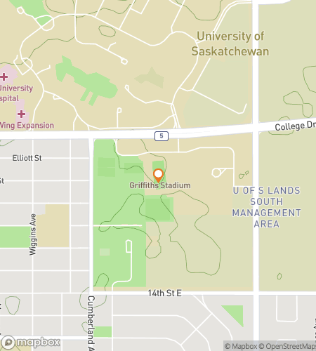 Map of scavenger hunt walking tour for University of Saskatchewan Hunt