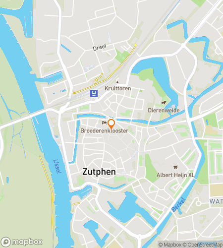Map of scavenger hunt walking tour for Zutphen: Secrets of the Hanseatic Town