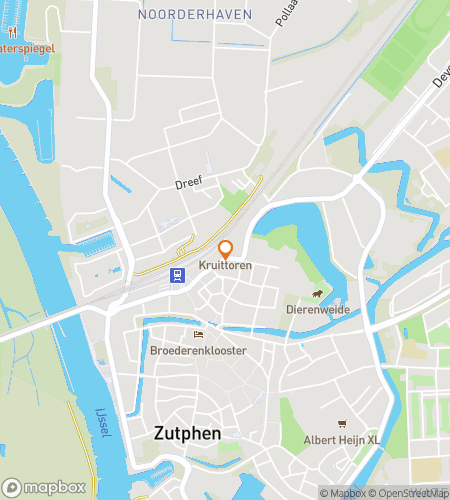 Mapa do passeio a pé da caça ao tesouro para Zutphen: Segredos da Cidade Hanséatica