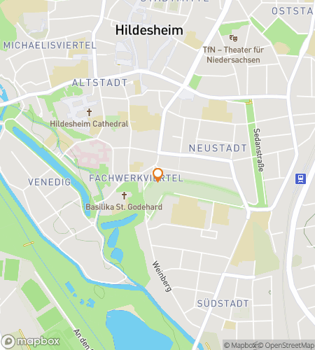 Map of scavenger hunt walking tour for From Roses to Relics: The Hildesheim Hunt