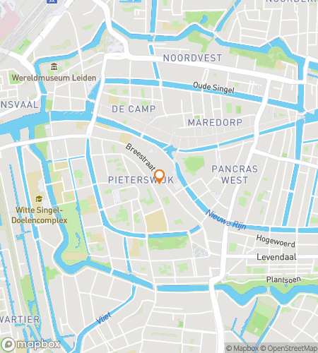 Map of scavenger hunt walking tour for Leiden Larks & Hidden Sparks