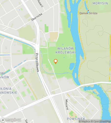 Map of scavenger hunt walking tour for The Royal Hunt of Warsaw