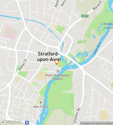 Map of scavenger hunt walking tour for Shakespeare's Scavenger Adventure