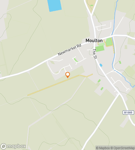 Map of scavenger hunt walking tour for Moulton Mystery Miles