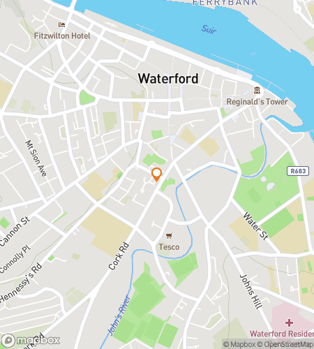 แผนที่การเดินล่าสมบัติสำหรับ The Founding of Waterford: A Quest Through Time