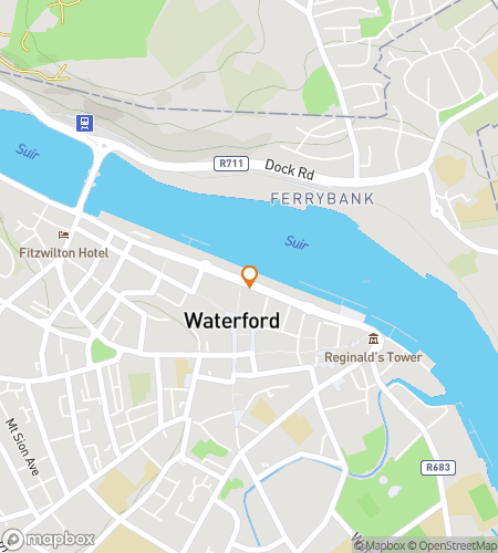 Mappa del tour a piedi con caccia al tesoro per Torri del Tempo: La Caccia di Waterford