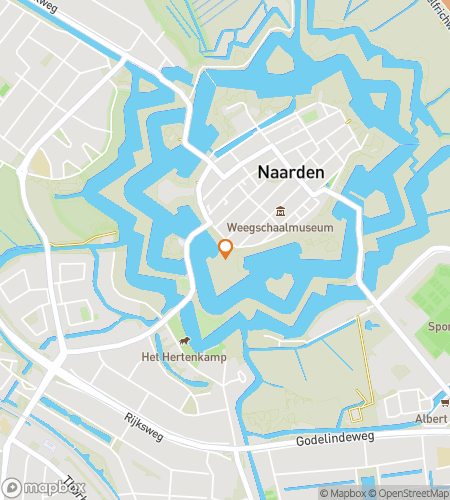 Hartă pentru turul de vânătoare de comori pe jos pentru Naarden's Nifty Nooks Hunt