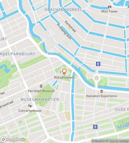 Map of scavenger hunt walking tour for Amsterdams Art Scene