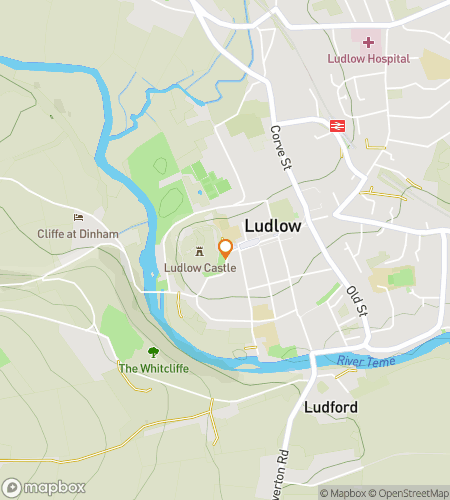 Mapa procházky s honbou za pokladem pro Ludlow‘s Lively Loot Hunt