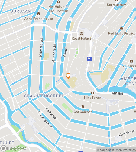 Map of scavenger hunt walking tour for Amsterdam Tulips, Towers and Tall Tales Hunt