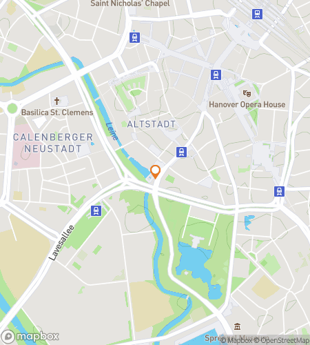 Map of scavenger hunt walking tour for Hannover Hoppin‘ Hunt