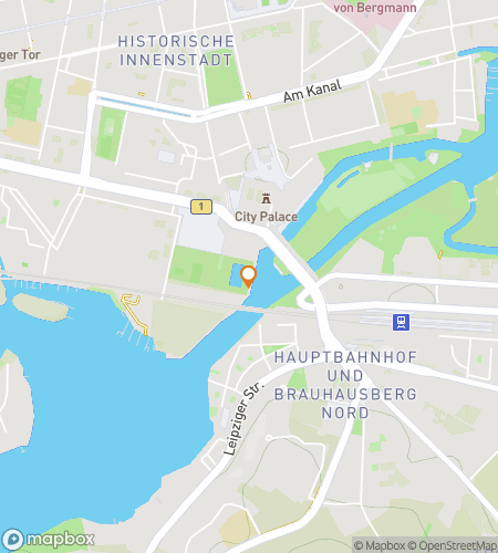 Map of scavenger hunt walking tour for  Potsdam Scavenger Hunt