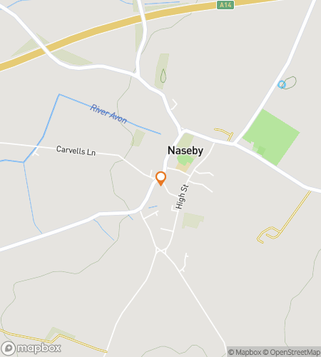 Map of scavenger hunt walking tour for From Cottages to Crossroads: The Naseby Hunt