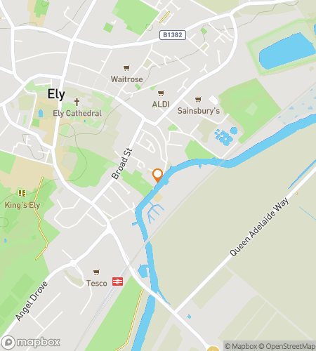 Map of scavenger hunt walking tour for Truly, Madly, Ely: A Cathedral City Quest