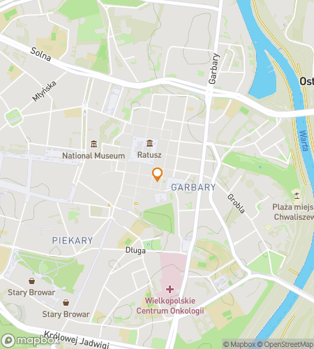 Map of scavenger hunt walking tour for Goats, Grit, and Giggles: The Poznan Pursuit