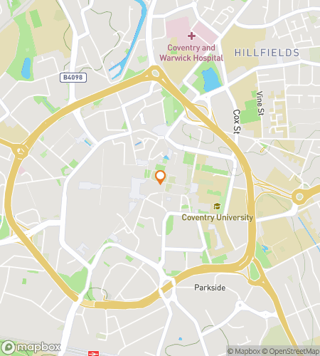 Map of scavenger hunt walking tour for Coventry Caper: Godiva‘s Galavant