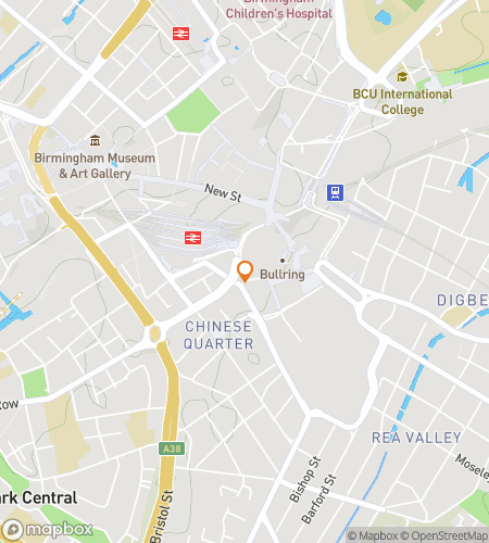 Map of scavenger hunt walking tour for Birmingham United Kingdom Bar Crawl