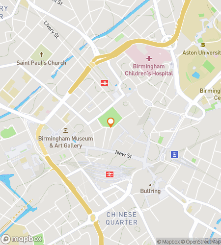 बर्मिंघम की वाइल्ड गूज चेज़ के लिए स्कैवेंजर हंट वॉकिंग टूर का नक्शा