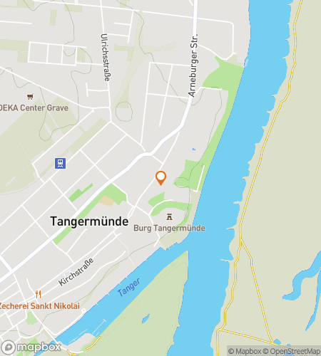 Karta &ouml;ver skattjakt vandringstur f&ouml;r Gates & Gables&colon; Tangerm&uuml;nde Tower Trail