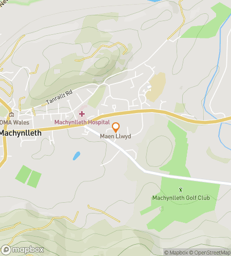 Map of scavenger hunt walking tour for The Heart of Wales: Machynlleth Hunt