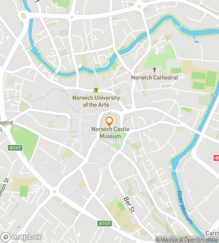 Harta turului de plimbare cu vânătoare de comori pentru The Norwich Scav-Venture