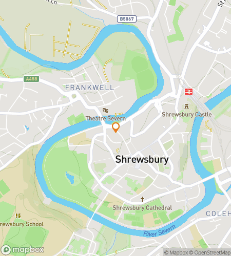 Hartă tur de mers pe jos pentru vânătoare de comori pentru vânătoarea "Shrewd Shropshire Shenanigans"