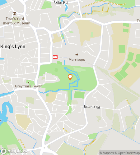 Map of scavenger hunt walking tour for Once Upon a Lynn: A Fairytale Chase Through Time