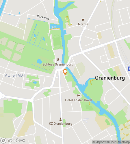 Map of scavenger hunt walking tour for Oranienburg Royal Rivers & Historic Paths Hunt