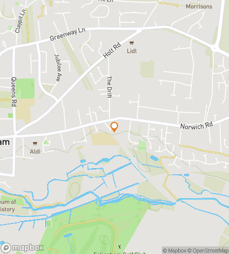 แผนที่ทัวร์เดินชมล่าสมบัติสำหรับ Hidden Corners & Country Charms: The Fakenham Adventure