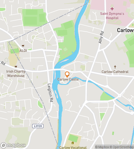 Map of scavenger hunt walking tour for Clue Me Softly: A Carlow Caper