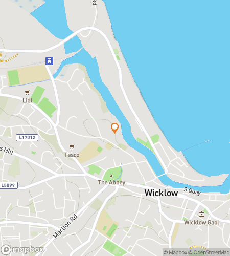 Map of scavenger hunt walking tour for Luck o’ the Wicklow: The Emerald Isle Hunt