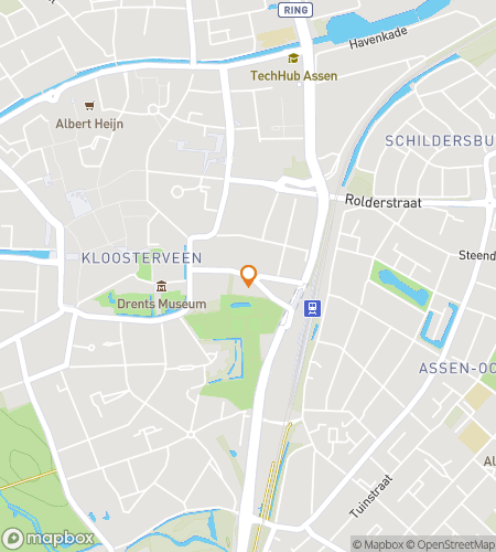 アッセン絵画のような街ハントのためのスカベンジャーハントウォーキングツアーマップ