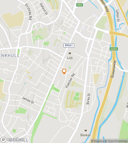 Hartă a turului de plimbare cu vânătoare de comori pentru Vânătoarea de comori în Stoke-on-Trent