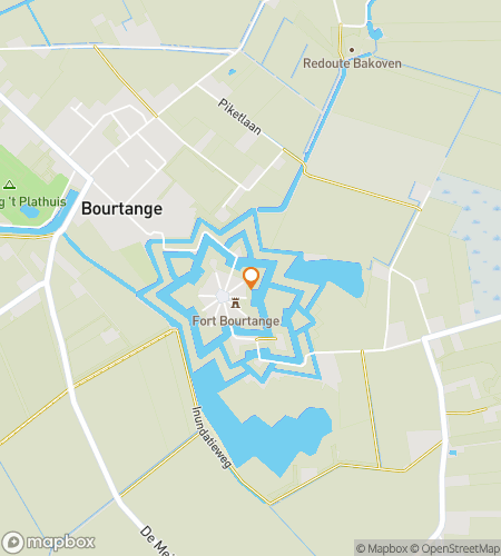 Map of scavenger hunt walking tour for Fort-unately Fun: The Bourtange Challenge