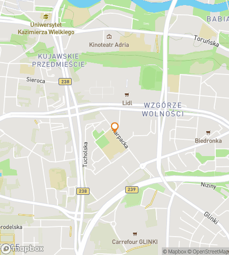 「物語の都市：ビドゴシュチュ・ハント」スカベンジャーハントウォーキングツアーマップ