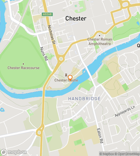 Map of scavenger hunt walking tour for Chester‘s Capering Crusade