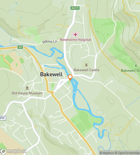 Map of scavenger hunt walking tour for Bakewell‘s Hidden Treats Treasure Hunt