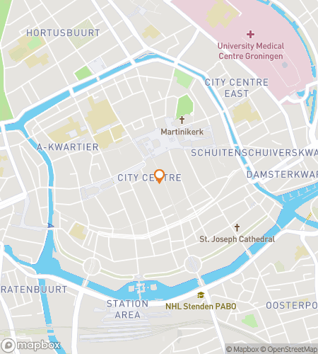 Map of scavenger hunt walking tour for The Groningen Haunting 