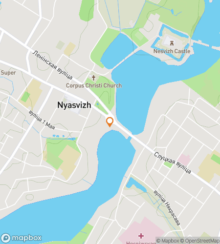 Map of scavenger hunt walking tour for From Towers to Gardens: The Nesvizh Adventure