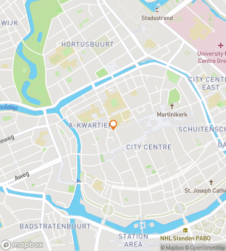 Hartă pentru turul pietonal de vânătoare de comori pentru Groningen‘s Groovy Gouda Hunt