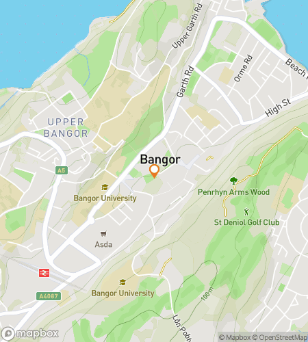 Map of scavenger hunt walking tour for The Great Bangor Breakout