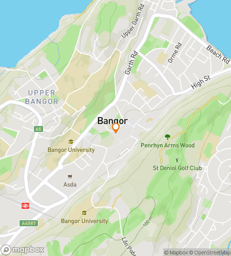 Map of scavenger hunt walking tour for Bangors Downtown Delight Hunt