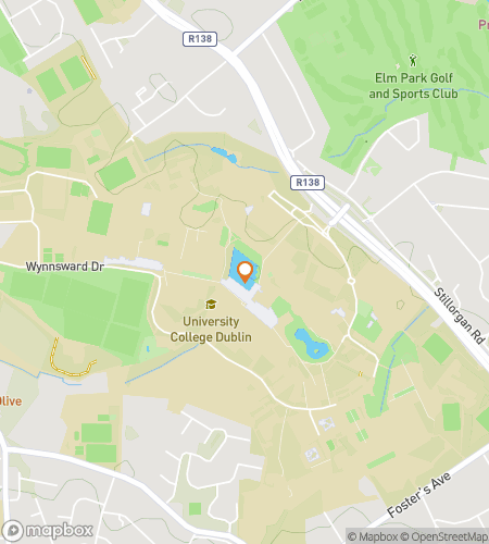 Map of scavenger hunt walking tour for University College Dublin Hunt