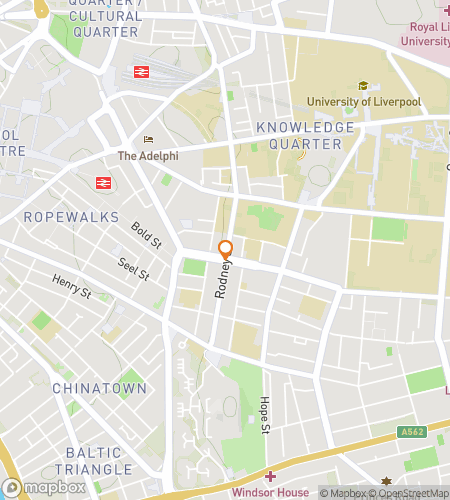 Map of scavenger hunt walking tour for By Order of the Peaky Blinders: The Liverpool Ledger