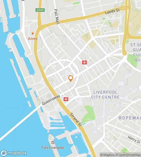 Hartă tur pietonal cu vânătoare de comori pentru Lucky Liverpool