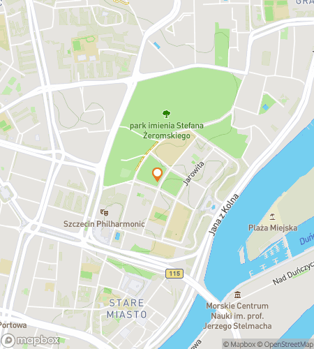 Map of scavenger hunt walking tour for Szczecin Scavenger Hunt