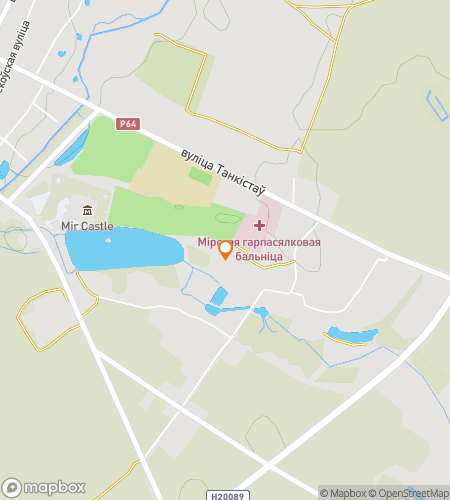 Map of scavenger hunt walking tour for Castle of Dreams: The Mir Quest